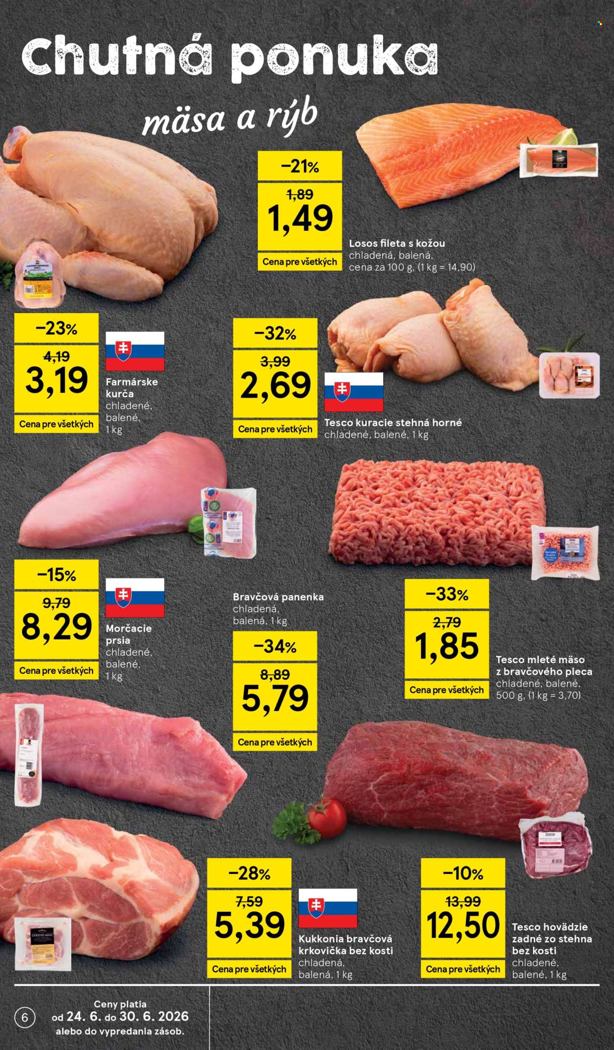 Leták TESCO supermarket - 24.6.2026 - 30.6.2026. Strana 6