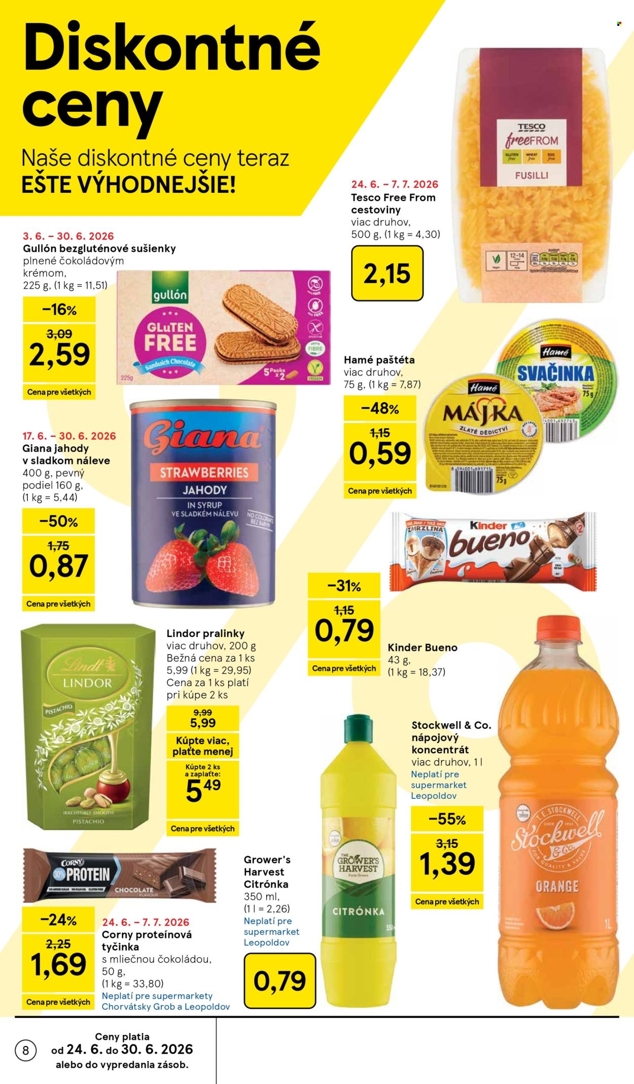 Leták TESCO supermarket - 24.6.2026 - 30.6.2026. Strana 8