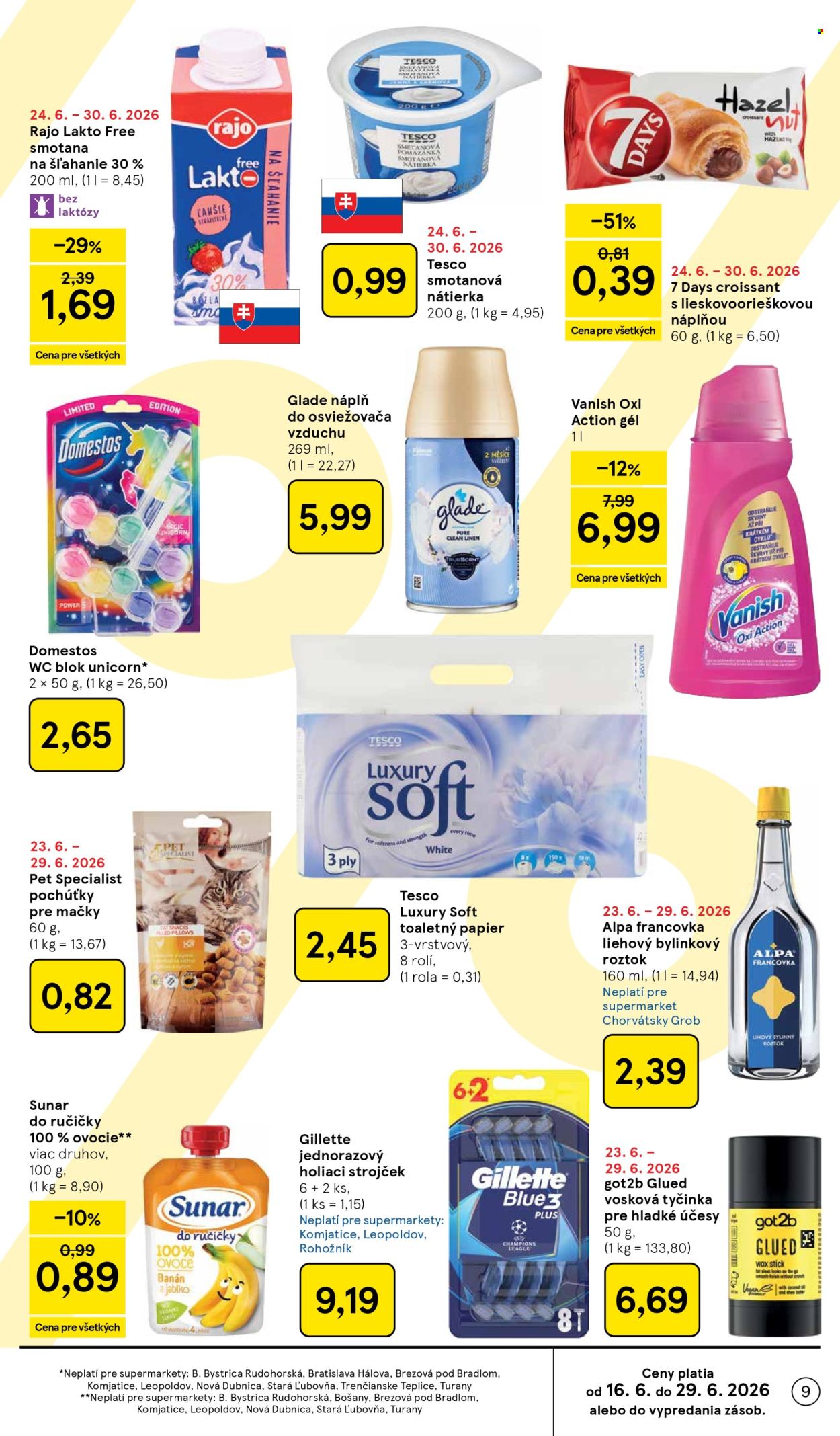 Leták TESCO supermarket - 24.6.2026 - 30.6.2026. Strana 9