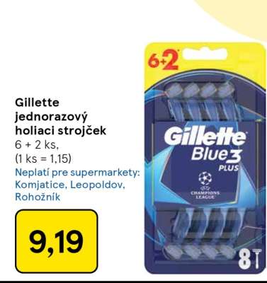 Gillette jednorazový holiaci strojček