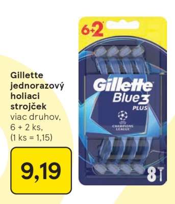 Gillette jednorazový holiaci strojček