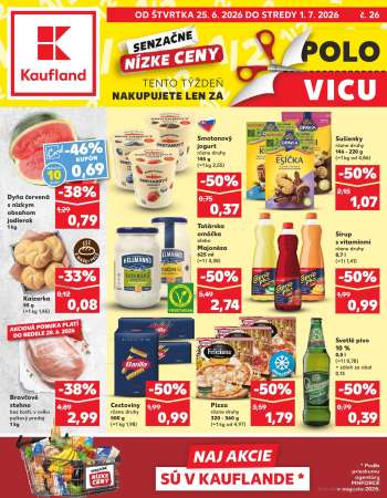 Leták Kaufland - 25.6.2026 - 1.7.2026.