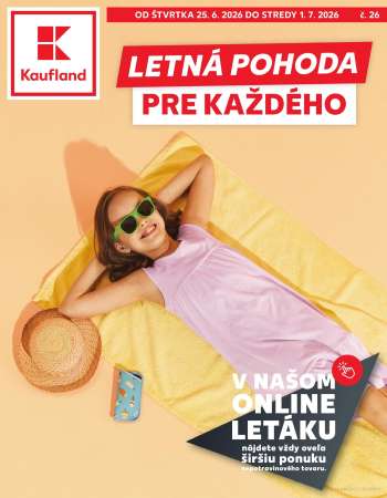 Leták Kaufland - 25.6.2026 - 1.7.2026.