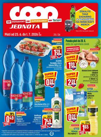 Leták COOP Jednota - 25.6.2026 - 1.7.2026.