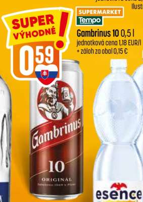 Gambrinus 10 0,5 l