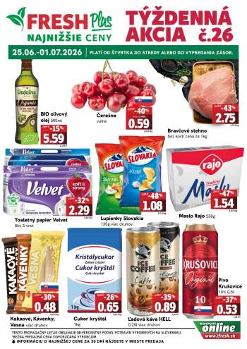 Leták FRESH - 25.6.2026 - 1.7.2026.