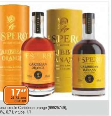 Espero liqueur creole Caribbean orange