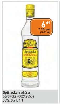Spišiačka tradičná borovička (00242855)