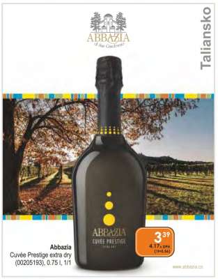 Abbazia Cuvée Prestige extra dry (00205193), 0,75 l, 1/1