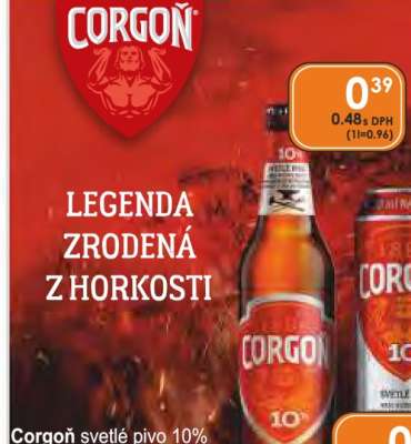 Corgoň svetlé pivo 10
