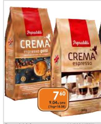 Popradská Crema espresso
