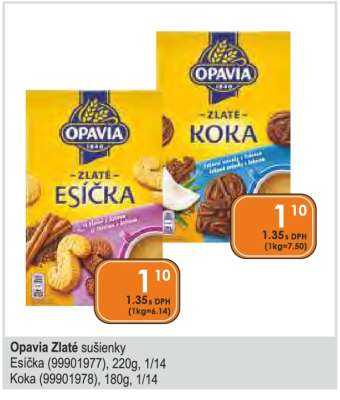 Opavia Zlaté sušienky Esička