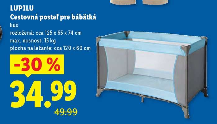 Cestovná posteľ pre bábätká