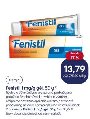 Fenistil 1 mg/g gél