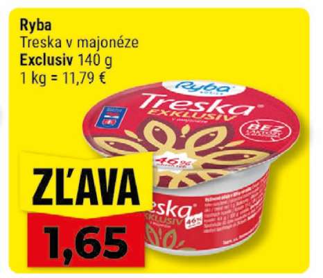 Ryba Treska v majonéze Exclusiv