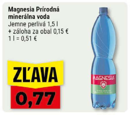Magnesia Prírodná minerálna voda