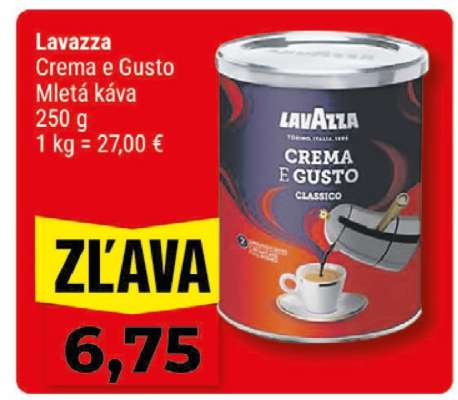 Lavazza Crema e Gusto mletá káva