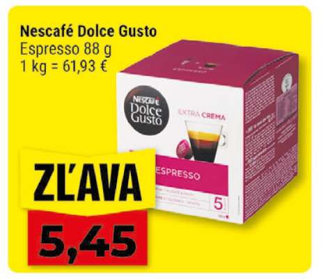 Nescafé Dolce Gusto, Espresso