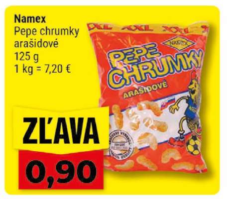 NAMEX PEPE Chrumky arašidové
