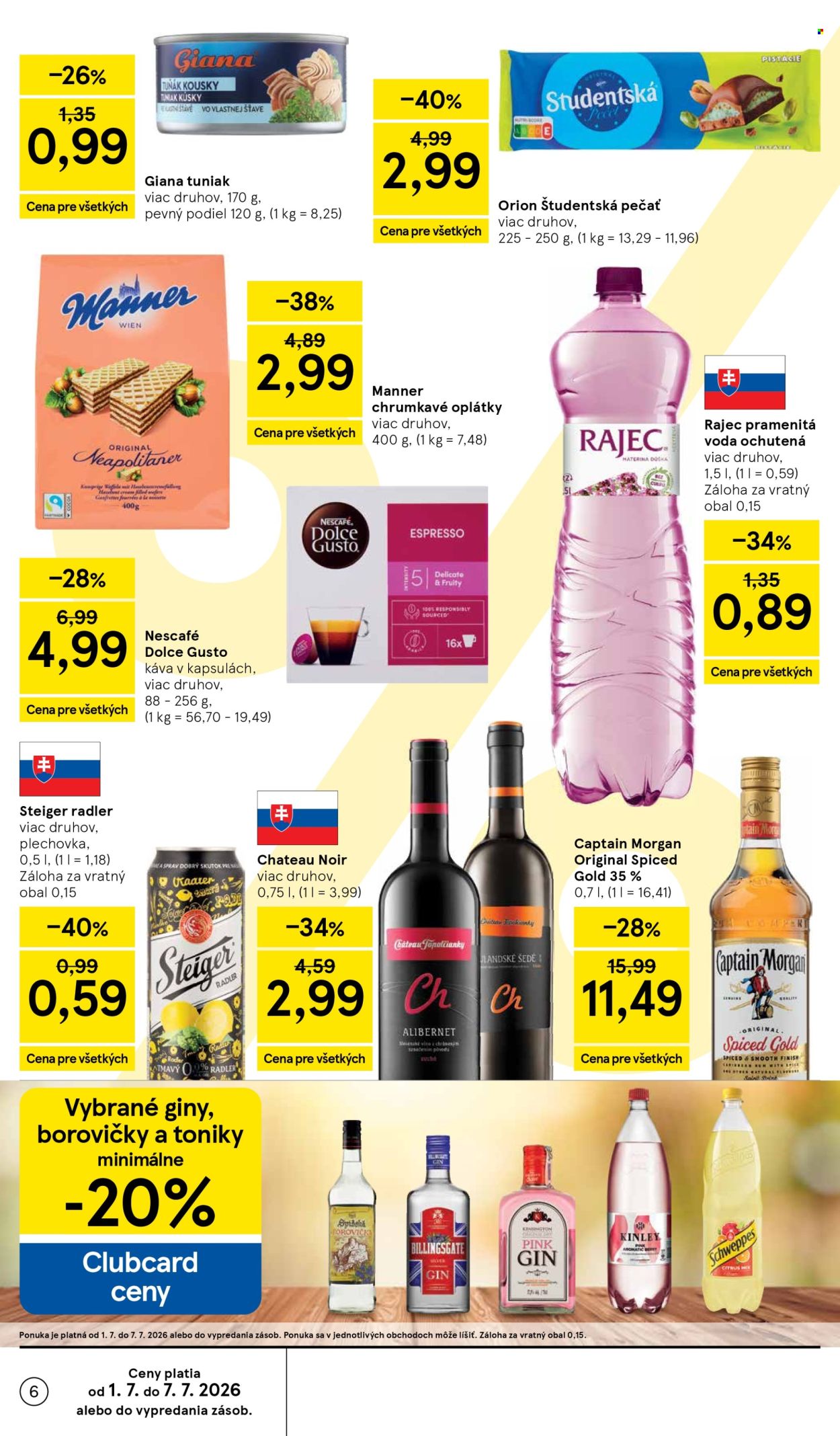 Leták TESCO - 1.7.2026 - 7.7.2026. Strana 6
