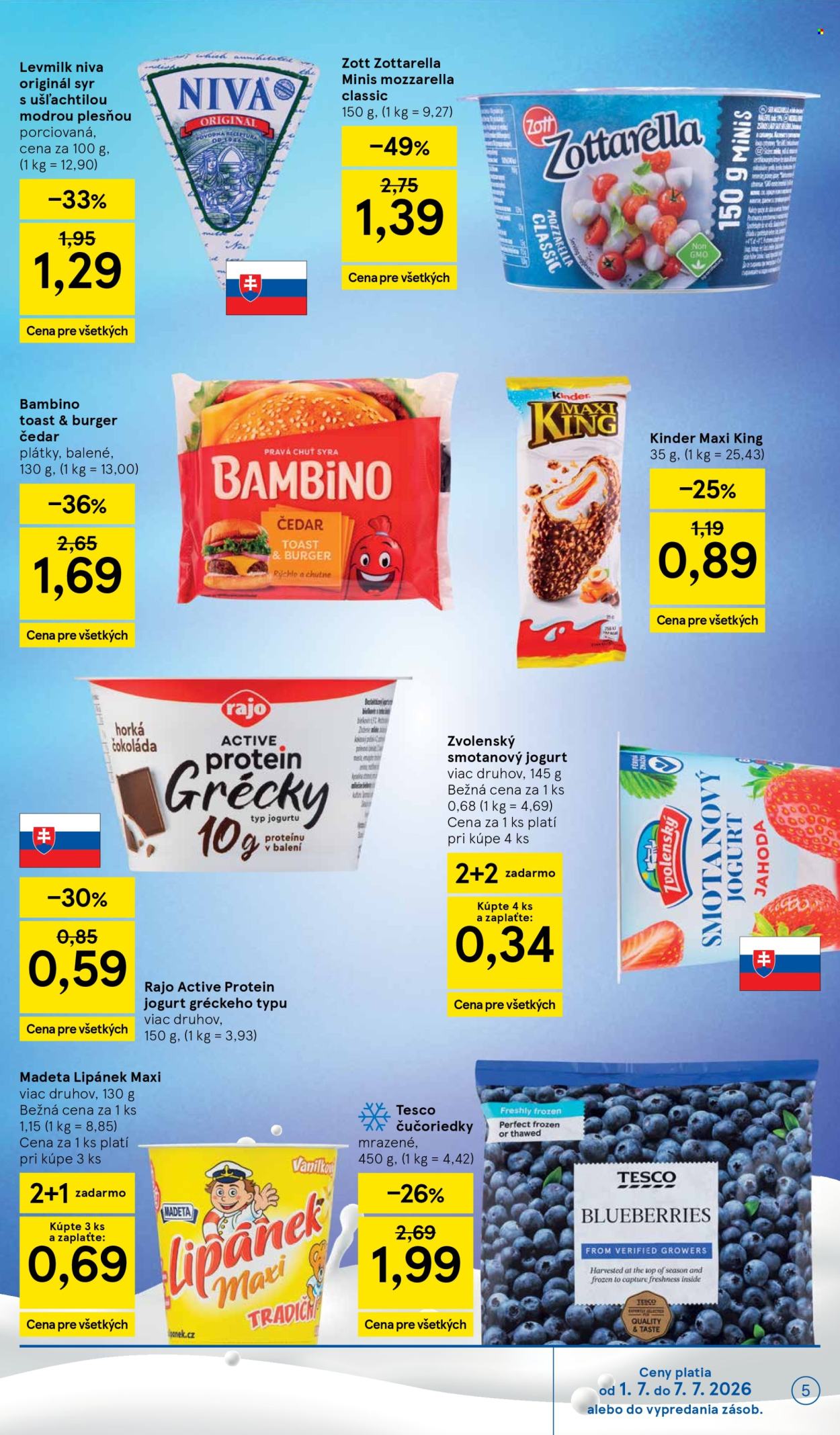 Leták TESCO supermarket - 1.7.2026 - 7.7.2026. Strana 5