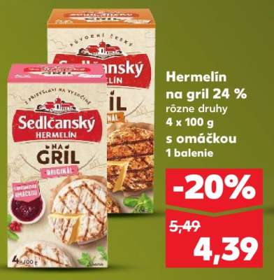 Hermelín na gril 24 %