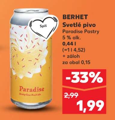 BERHET Svetlé pivo