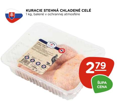 Kuracie stehná chladené celé