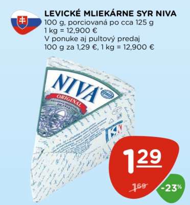 LEVICKÉ MLIEKÁRNE SYR NIVA