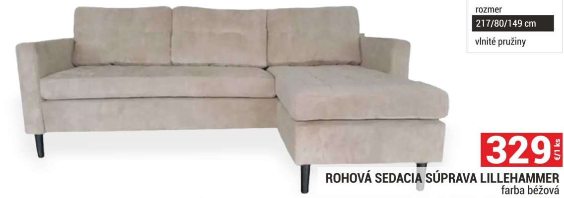 ROHOVÁ SEDACIA SÚPRAVA LILLEHAMMER