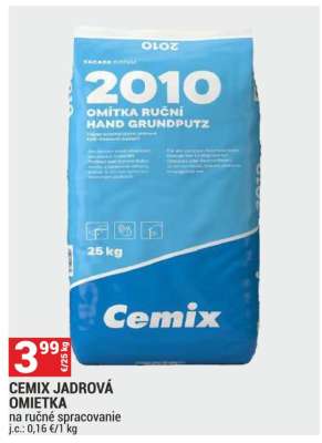 CEMIX JADROVÁ OMIETKA