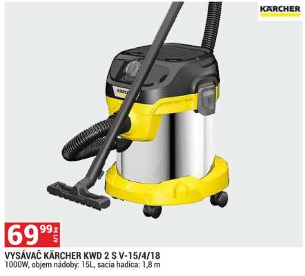 VYSÁVAČ KÄRCHER KWD 2 S V-15/4/18