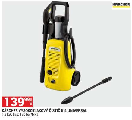 KÄRCHER VYSOKOTLAKOVÝ ČISTIČ K 4 UNIVERSAL