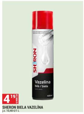 SHERON BIELA VAZELÍNA