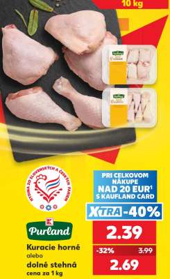 Kuracie horné alebo dolné stehná