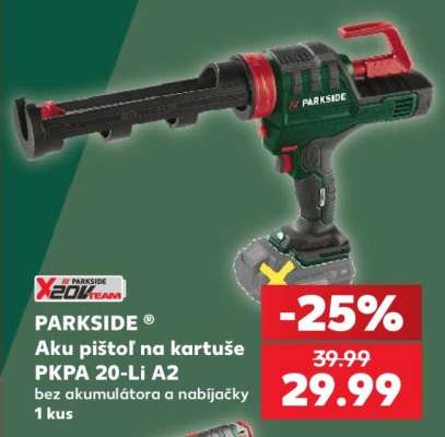 PARKSIDE ® Aku pištoľ na kartuše PKPA 20-Li A2