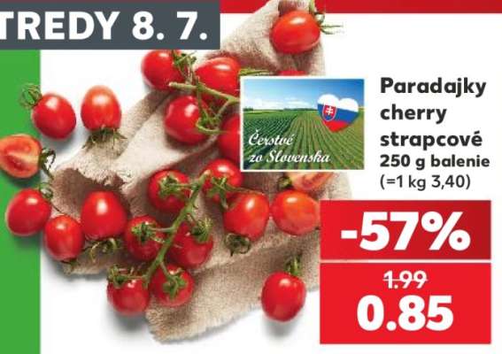 Paradajky cherry strapcové