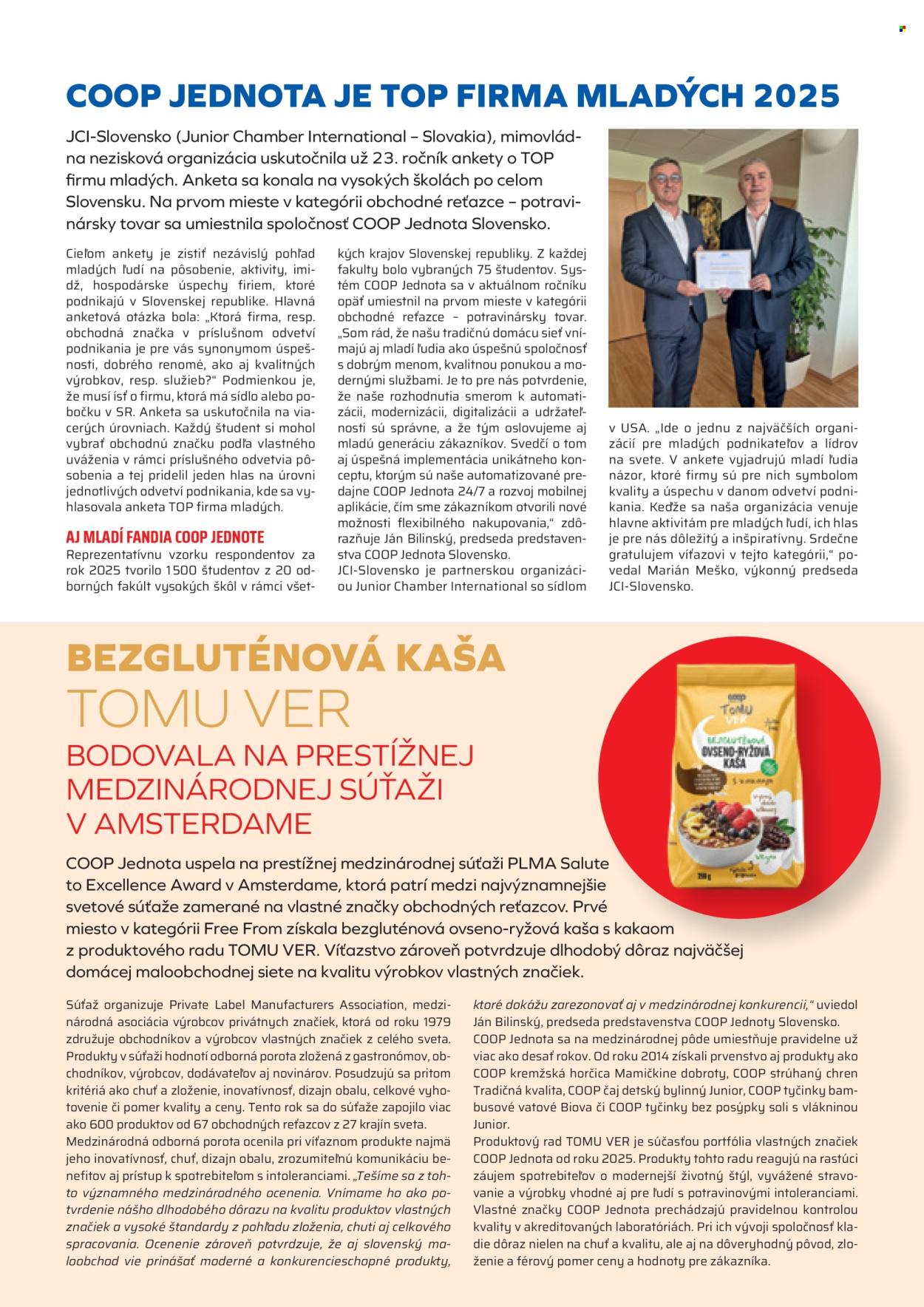 Leták COOP Jednota - 1.7.2026 - 31.7.2026. Strana 9