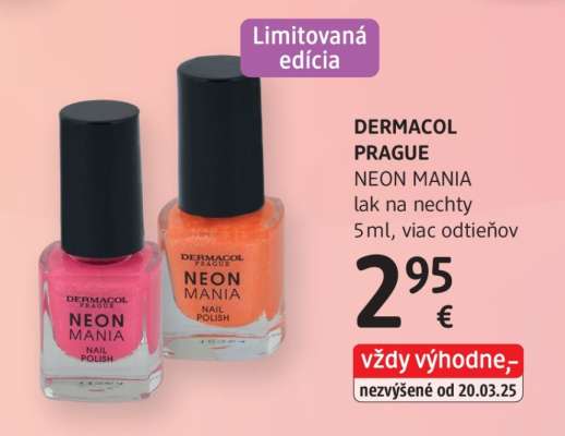 DERMACOL PRAGUE NEON MANIA lak na nechty