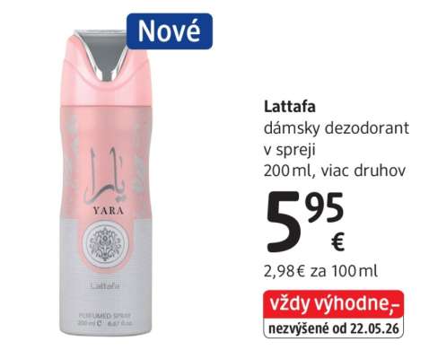 Lattafa dámsky dezodorant v spreji