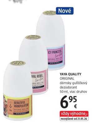 YAYA QUALITY ORIGINAL dámsky guľôčkový dezodorant