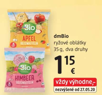 dmBio rýžové oplátky