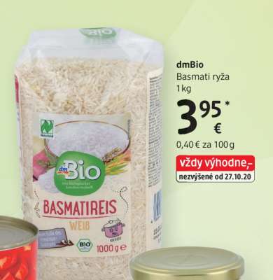 dmBio Basmati rýža