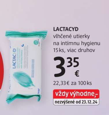 LACTACYD vlhčené utierky