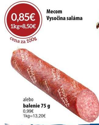 Mecom Vysočina saláma