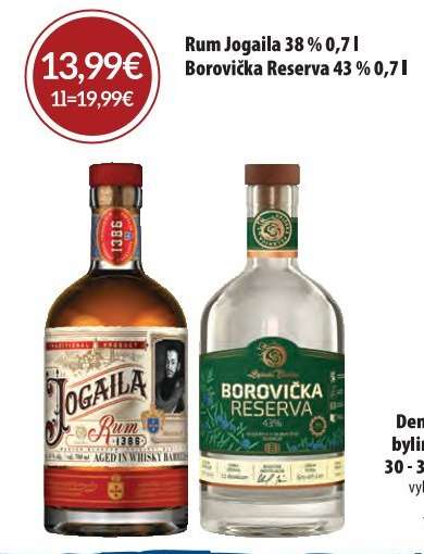 Rum Jogaila 38 % 0,7 l