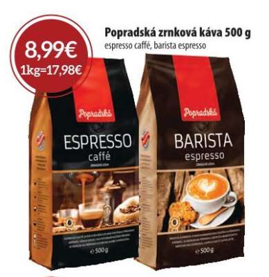 Popradská zrnková káva 500 g