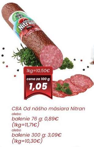 CBA Od nášho mäsiara Nitran