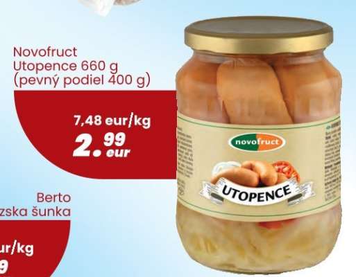 Novofruct Utopenec 660 g (pevný podiel 400 g)