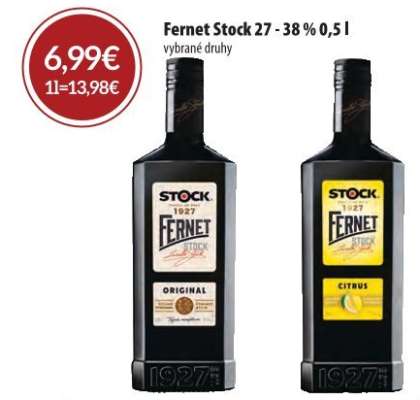 Fernet Stock 27 - 38 % 0,5 l